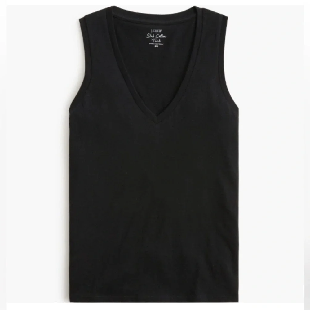 NWT J. Crew cotton slub tank Sz XS. Small Hole from sensor in back.